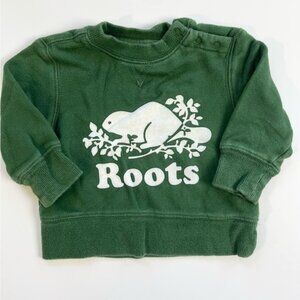 Roots Green Sweatshirt Crewneck